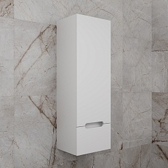 Style Line Шкаф пенал Матис 36 Plus подвесной белый матовый – фотография-3